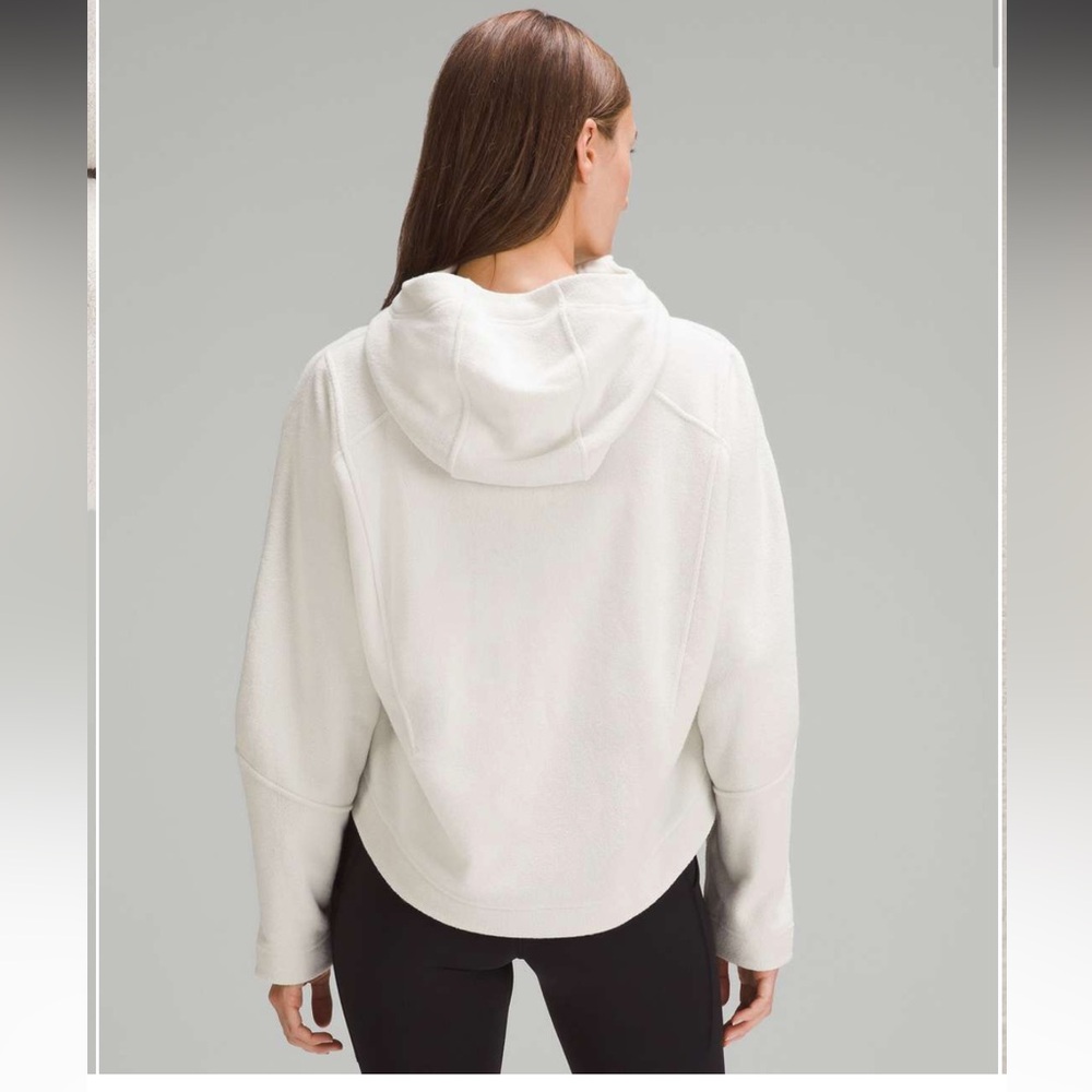 Lululemon Looped Terry Fleece Half-Zip Hoodie in 
Bone, 6 - Picture 2 of 6